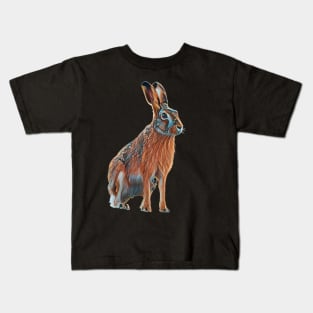 Hare - Woodland Themed Kids Room, Funny Gifts For Forester, Cute Animals Kids T-Shirt